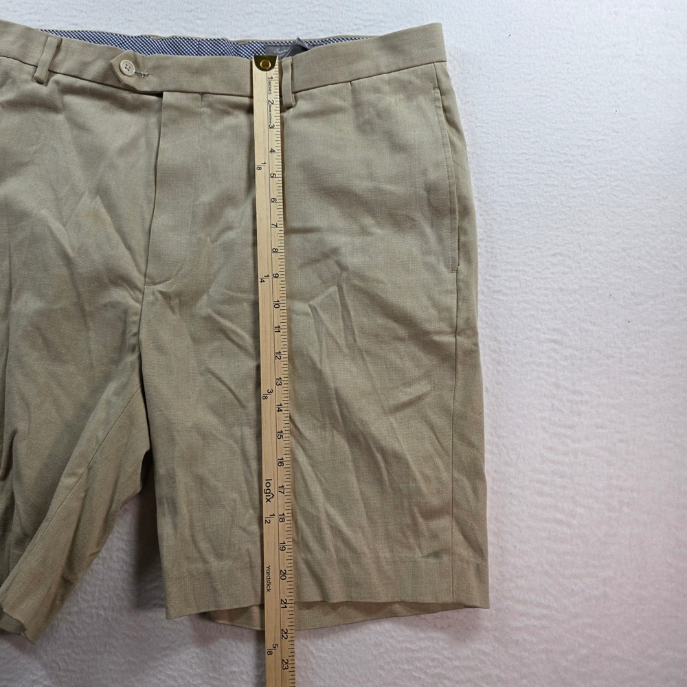 Daniel Cremieux Shorts Mens 42 Khaki Signature Collection Cotton Blend Stretch - Picture 10 of 12